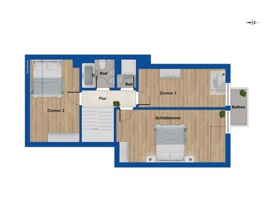 Grundriss Obergeschoss