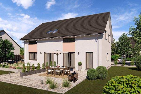 Ansicht in den großzügigen Gartenbereich