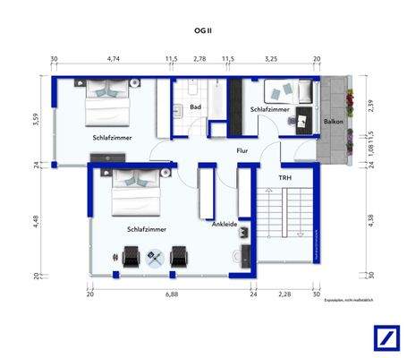 Obergeschoss 2  Grundriss