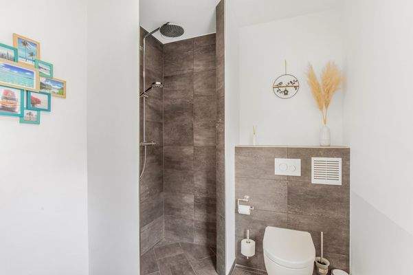 Ebenerdige Eckdusche