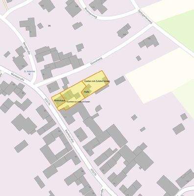 Lageplan mit Objektbeschreibung