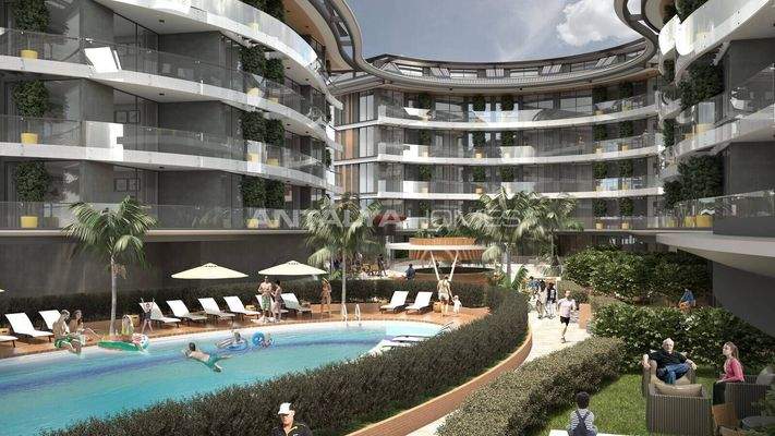 Sea and City View Apartments in Alanya Oba
