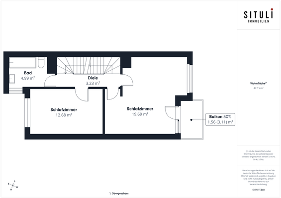 Grundriss Obergeschoss