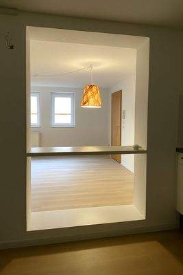 Blick von Küche in Zimmer 1