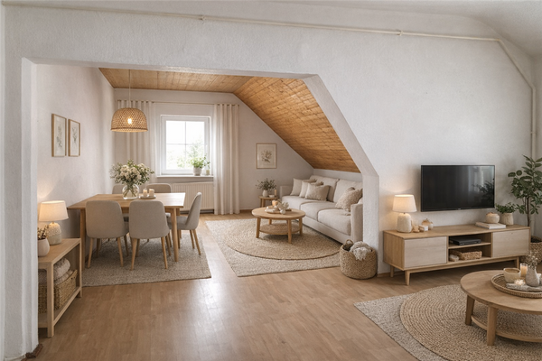 Wohnen-Essen DG - virtually staged