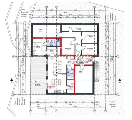Grundrissplanung MFH - Souterrain