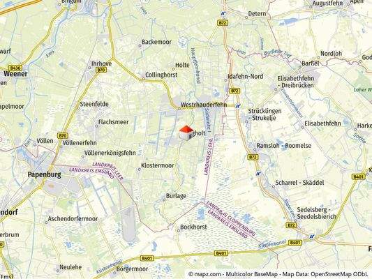 Geolyzer Kartenausschnitt