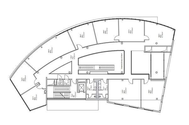 Grundriss 1. OG Turm