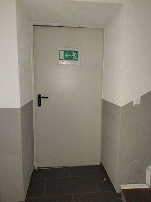 Hintereingang im Hausflur