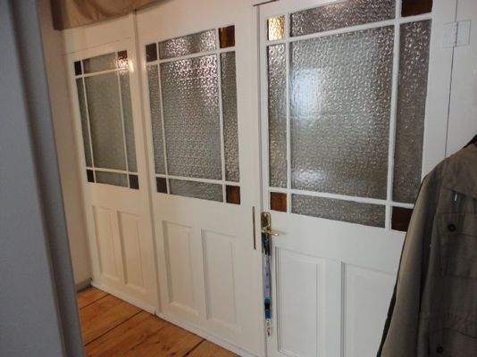 2.OG, historische Holz-Glas-Konstrukt.