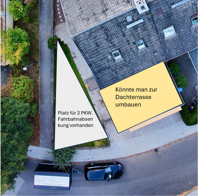 Dachansicht mit reichlich Potential