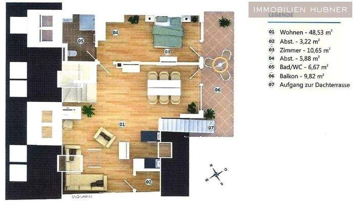 Grundriss obere Ebene