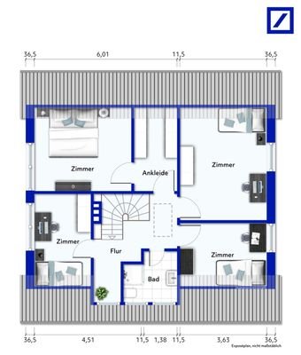 Grundriss - Obergeschoss