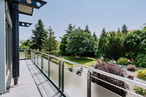 Aussicht von dem Balkon