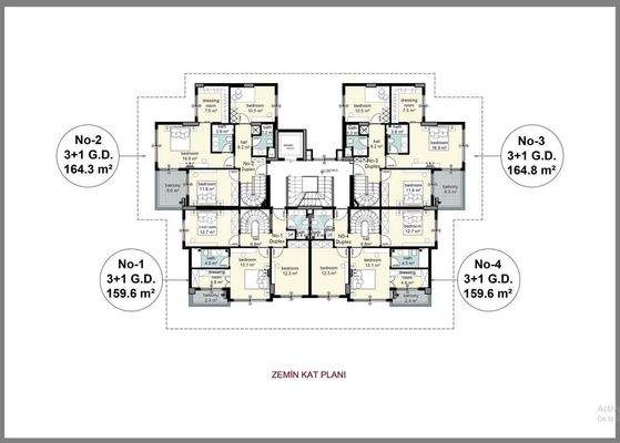 Properties in a Natural Environment in Cikcilli Alanya
