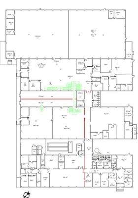 Grundriss Halle 1-4 ca. 6900qm