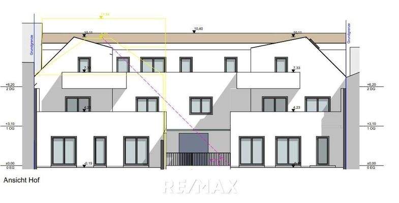 Planungsansicht Innenhof