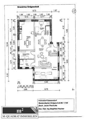 Grundriss EG bemaßt