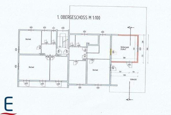 1. Obergeschoß 2 Wohnungen
