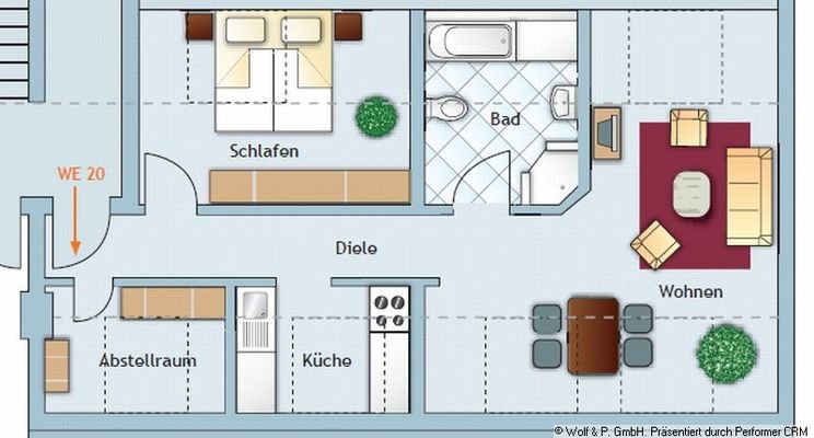 Grundriß WE 20 A-Röckel-Ring 32