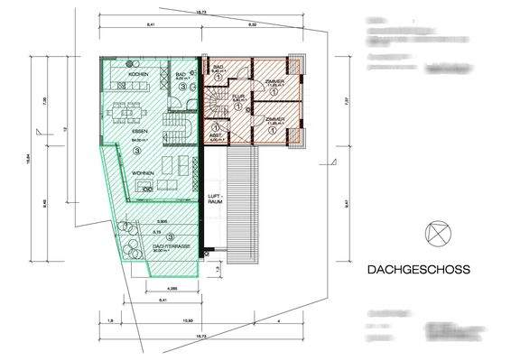 Grundriss  DG - Wohnung 3