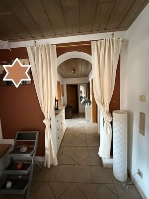 Flur zu den Schlafräumen und Bad 