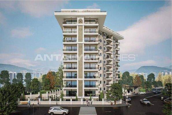 Elegant Flats for Sale 900 m from the Beach in Alanya