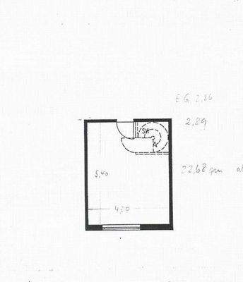Grundriss Hobbyraum, ohne Massstab
