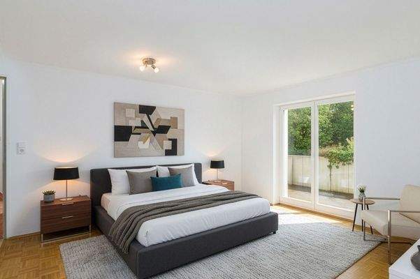 Schlafzimmer KI-Staging