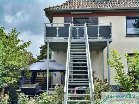 Zugang vom Garten in die Wohnung