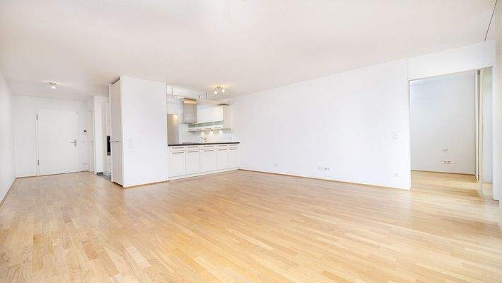 Wohnzimmer - Essbereich - Küche