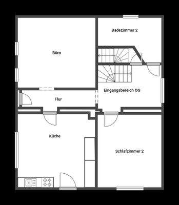 Grundriss Skizze 1.OG
