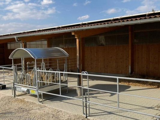 Laufstall an Reithalle 