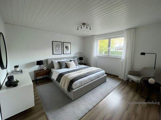 Schlafzimmer Ko nzeptdarstellung