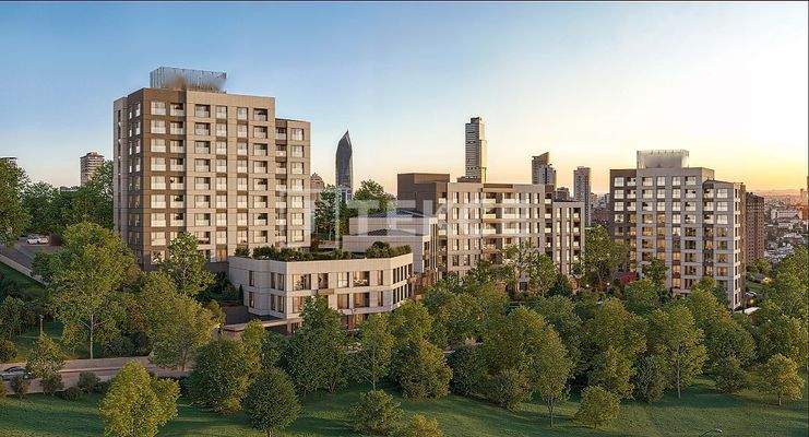 Apartments for Sale Near the Metro Station in Istanbul Ataşehir