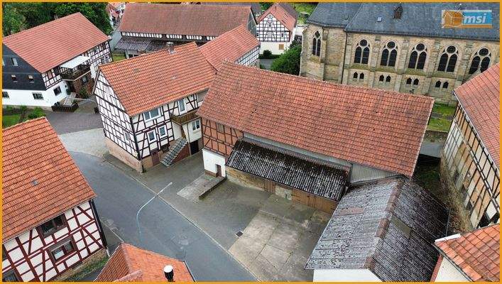 Blick auf das Anwesen