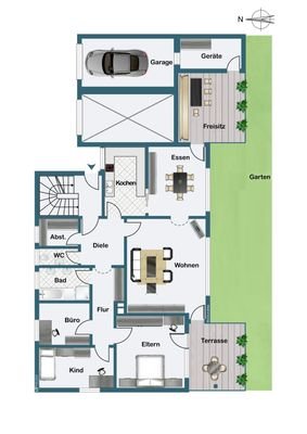 Gartenwohnung