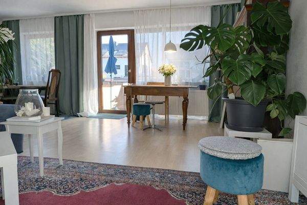 Blick vom Wohnzimmer