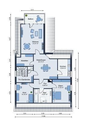 Grundriss DG