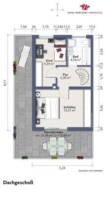 Grundriss Dachgeschoss