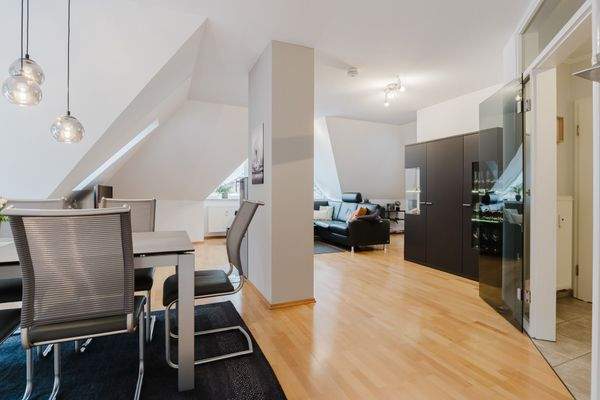 Blick zum Wohnbereich