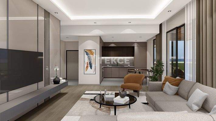 Apartments in a Luxury Project 200 M from the Sea in Antalya Lara