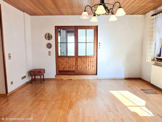 Wohnzimmer mit Wintergarten