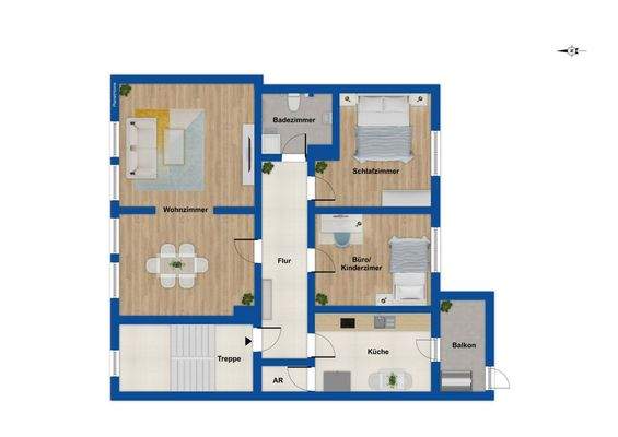 Grundriss 1.Obergeschoss