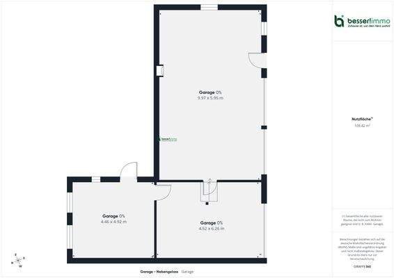 Grundriss Nebengelass:Garage