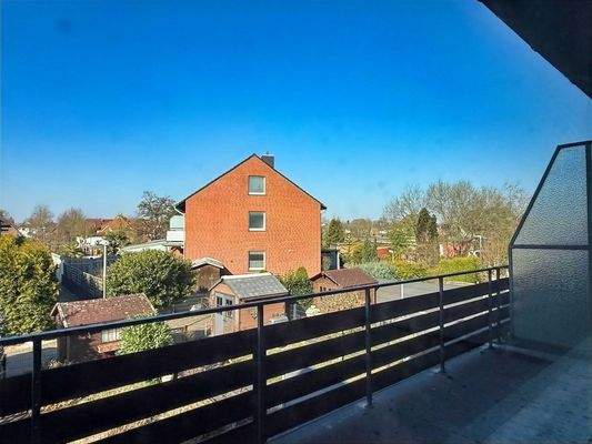 Blick vom Balkon auf der Gartenseite