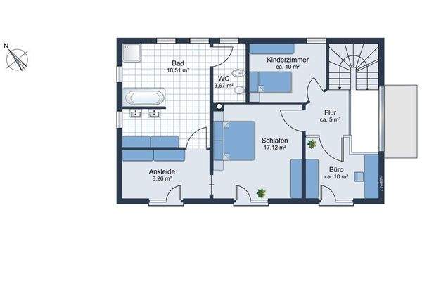 Ausbaumöglichkeit Obergeschoss