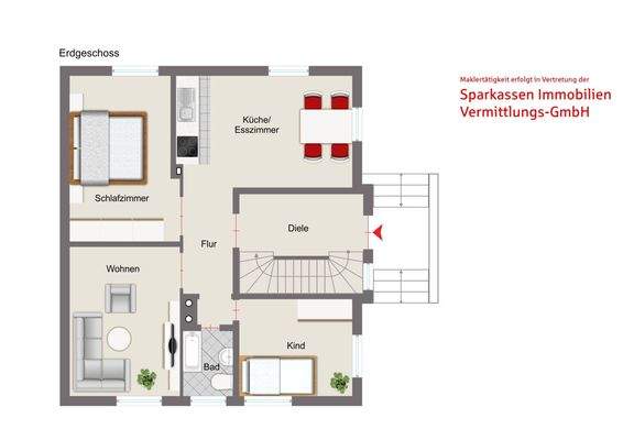 Erdgeschoss und Obergeschoss