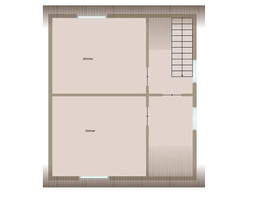 Grundriss-Skizze Obergeschoss