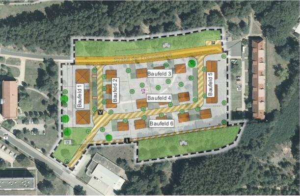 Karte mit Baufeldern